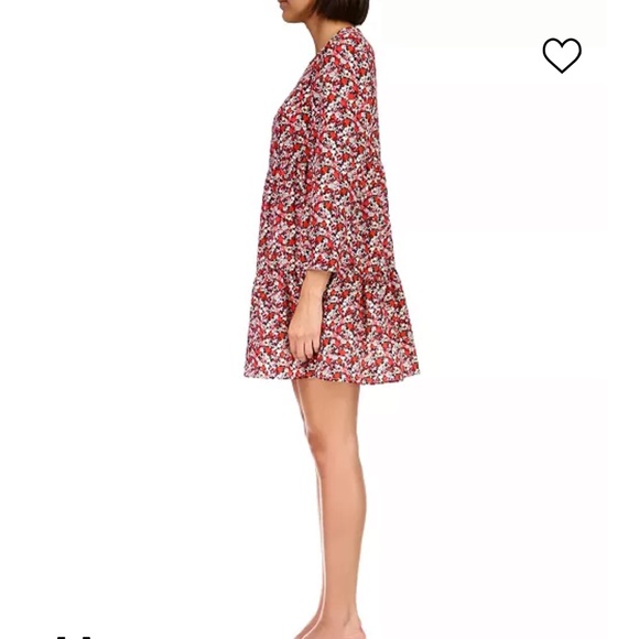 SANCTUARY L FLOWER BATH Women's Floral-Print Long-Sleeve Tiered Dress - Picture 3 of 3